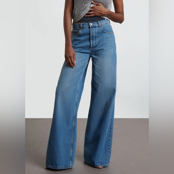 REVOLVE BOYISH Jovi High Rise Wide-Leg Jeans - Picture 1 of 3